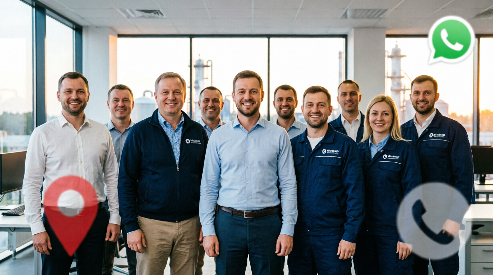 Фото офиса и команды ИжОзон: директор Инсаф Надивович Фазлеев, главный технолог Башков Денис, карта проезда в Ижевске, контактные телефоны